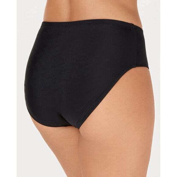 Island Escape‎ Women's Black Brief Bikini Swim Bottoms Size 6 NWT $30 - Picture 4 of 6